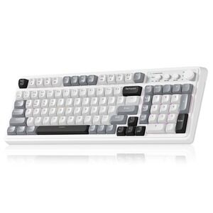 AULA S99 Wireless Gaming Keyboard 99 Key Number Pad White Gray RGB Backlight